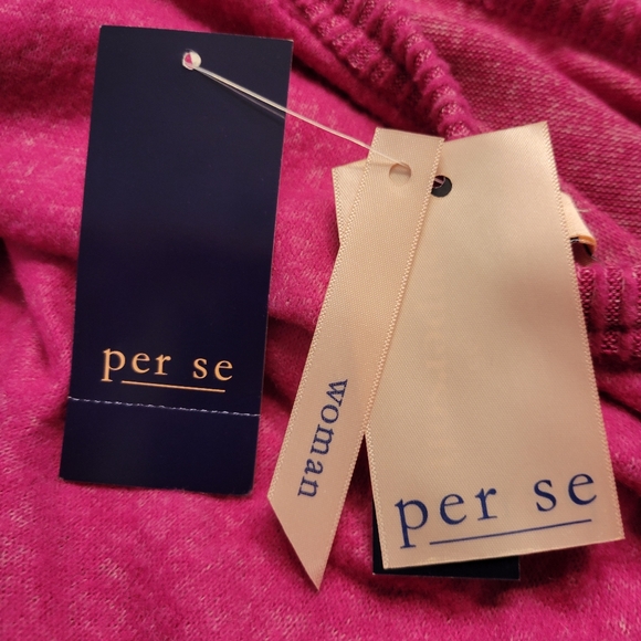 NEW Per Se WOMENS Pink Braided sides Sweater-SOZE 2XL - NWT - Picture 11 of 13